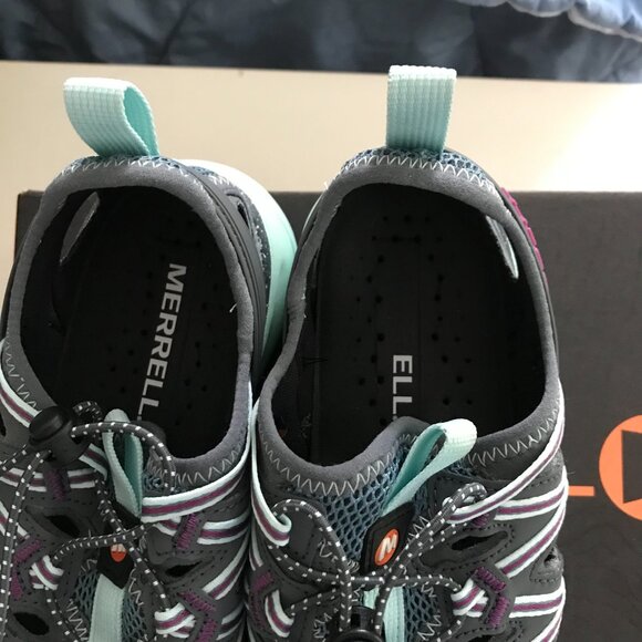 MERRELL CHOPROCK SANDAL HIKING WATER SHOE WOMEN'S 8.5, 39 Blue Smoke color NIB - Picture 4 of 4